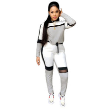 Load image into Gallery viewer, 2019 autumn winter women long-sleeved sweater top joggers pants suit two pieces set fashion sportswear tracksuit outfit